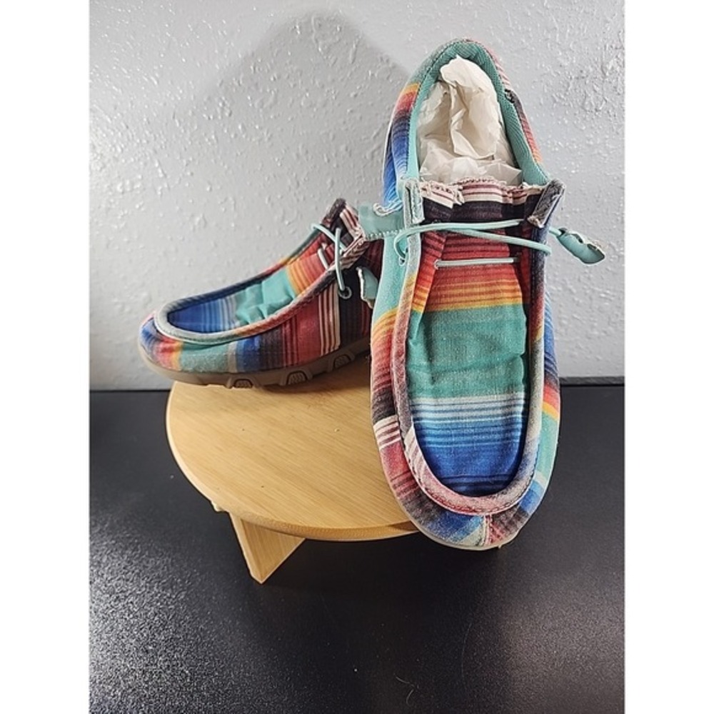 Roper‎ Womens Multi-Color Fabric Chillin Serape Chukka Oxford Shoes 7.5